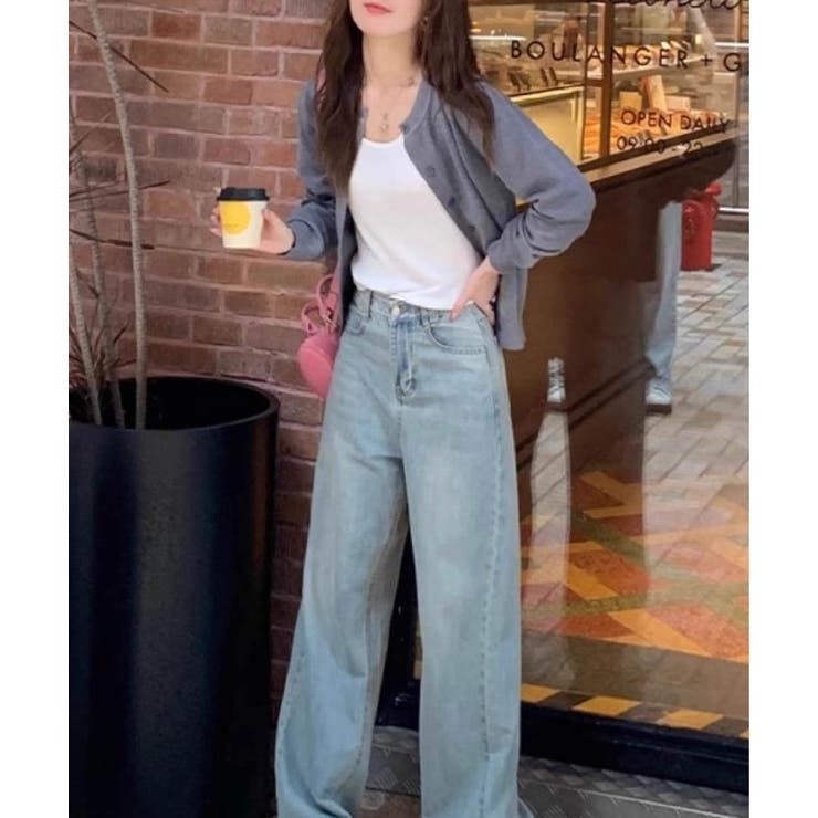 冬に使えるシンプルながらもトレンド感もあるクルーネックカーディガン トップス 羽… | maison de LATIR | 詳細画像28 