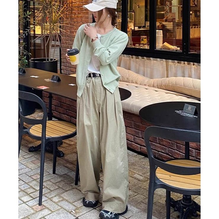 冬に使えるシンプルながらもトレンド感もあるクルーネックカーディガン トップス 羽… | maison de LATIR | 詳細画像52 