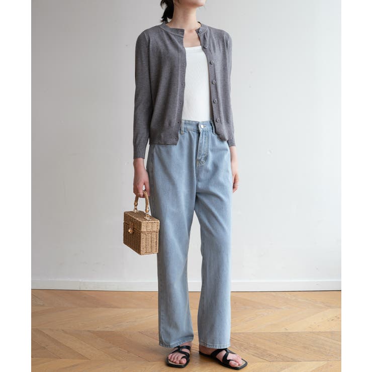 冬に使えるシンプルながらもトレンド感もあるクルーネックカーディガン トップス 羽… | maison de LATIR | 詳細画像58 