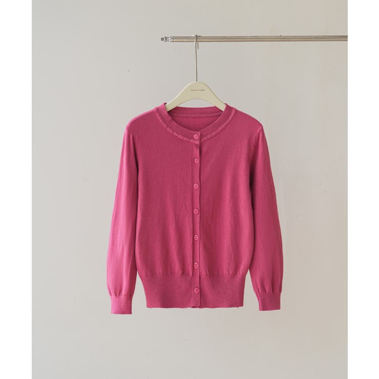 冬に使えるシンプルながらもトレンド感もあるクルーネックカーディガン トップス 羽… | maison de LATIR | 詳細画像65 