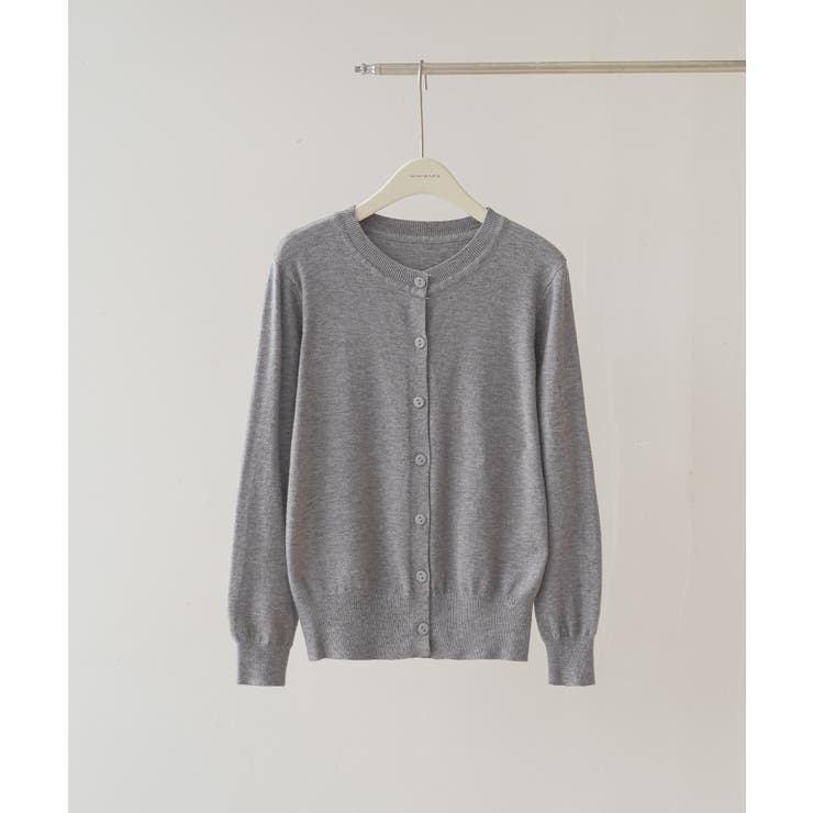 冬に使えるシンプルながらもトレンド感もあるクルーネックカーディガン トップス 羽… | maison de LATIR | 詳細画像73 