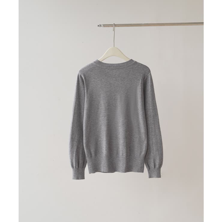 冬に使えるシンプルながらもトレンド感もあるクルーネックカーディガン トップス 羽… | maison de LATIR | 詳細画像74 