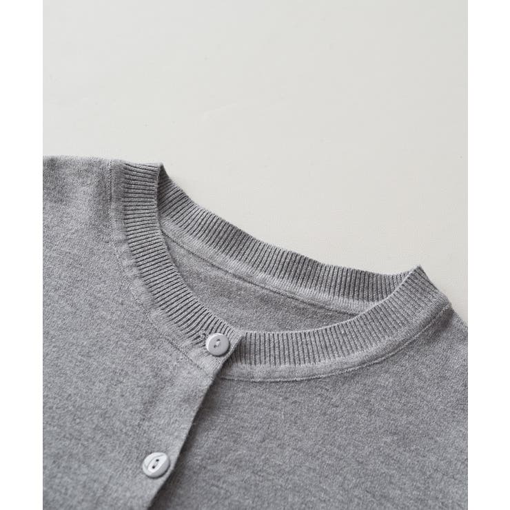 冬に使えるシンプルながらもトレンド感もあるクルーネックカーディガン トップス 羽… | maison de LATIR | 詳細画像75 