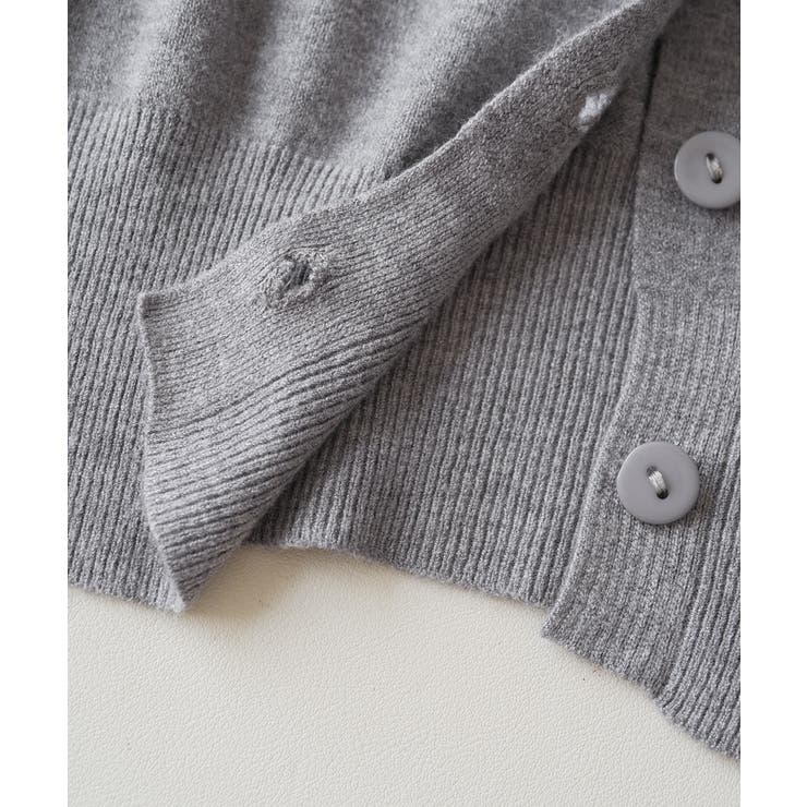 冬に使えるシンプルながらもトレンド感もあるクルーネックカーディガン トップス 羽… | maison de LATIR | 詳細画像78 