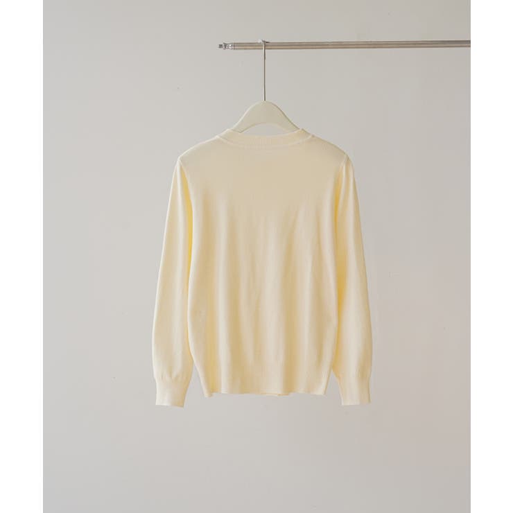 冬に使えるシンプルながらもトレンド感もあるクルーネックカーディガン トップス 羽… | maison de LATIR | 詳細画像83 