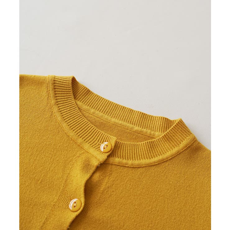 冬に使えるシンプルながらもトレンド感もあるクルーネックカーディガン トップス 羽… | maison de LATIR | 詳細画像93 