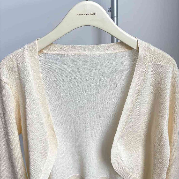 ヘルシーな肌見せで、夏映え。華奢見え叶うショート丈夏服UVカットカーデ | maison de LATIR | 詳細画像22 