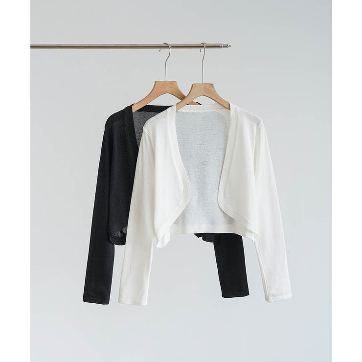 ヘルシーな肌見せで、夏映え。華奢見え叶うショート丈夏服UVカットカーデ | maison de LATIR | 詳細画像5 