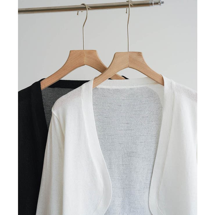 ヘルシーな肌見せで、夏映え。華奢見え叶うショート丈夏服UVカットカーデ | maison de LATIR | 詳細画像6 