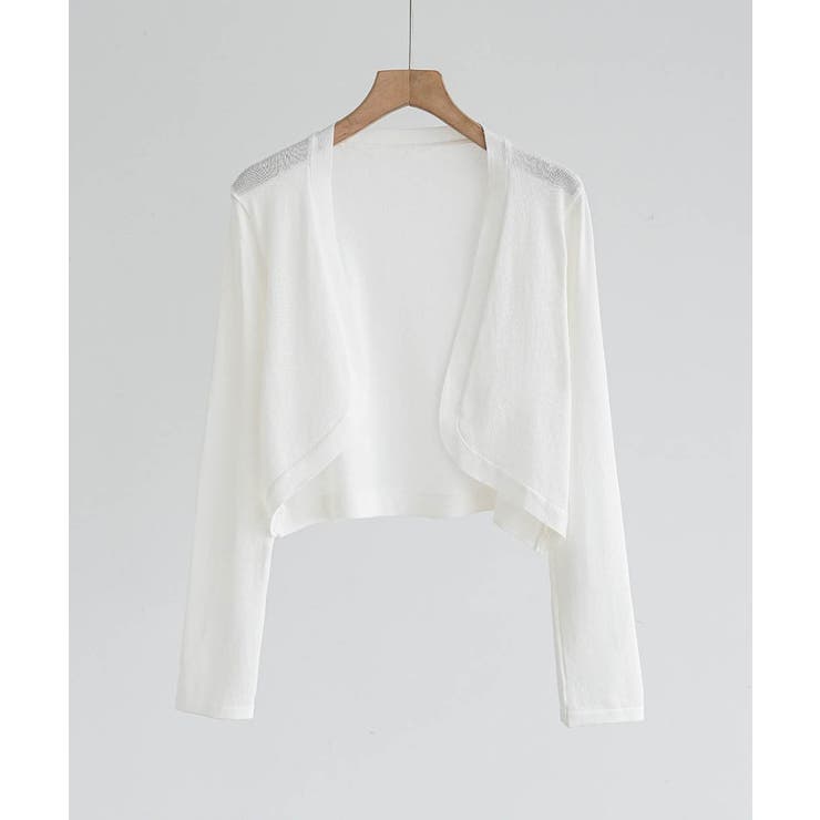 ヘルシーな肌見せで、夏映え。華奢見え叶うショート丈夏服UVカットカーデ | maison de LATIR | 詳細画像8 