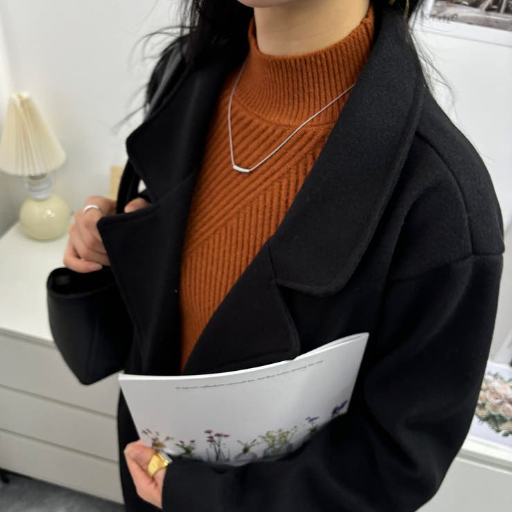 羽織るだけできちんと感間違いなしのロング丈チェスターコート レトロ 高見え | maison de LATIR | 詳細画像4 