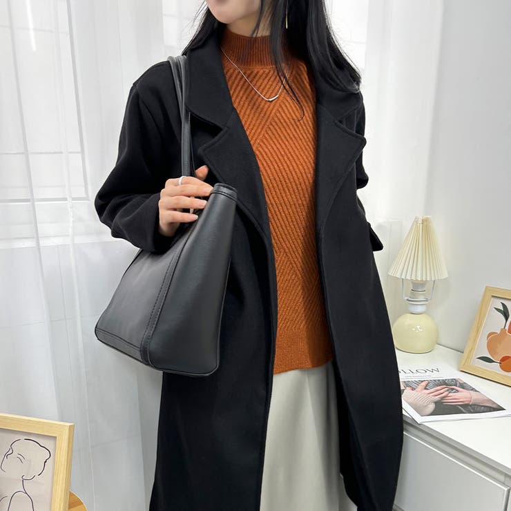 羽織るだけできちんと感間違いなしのロング丈チェスターコート レトロ 高見え | maison de LATIR | 詳細画像5 