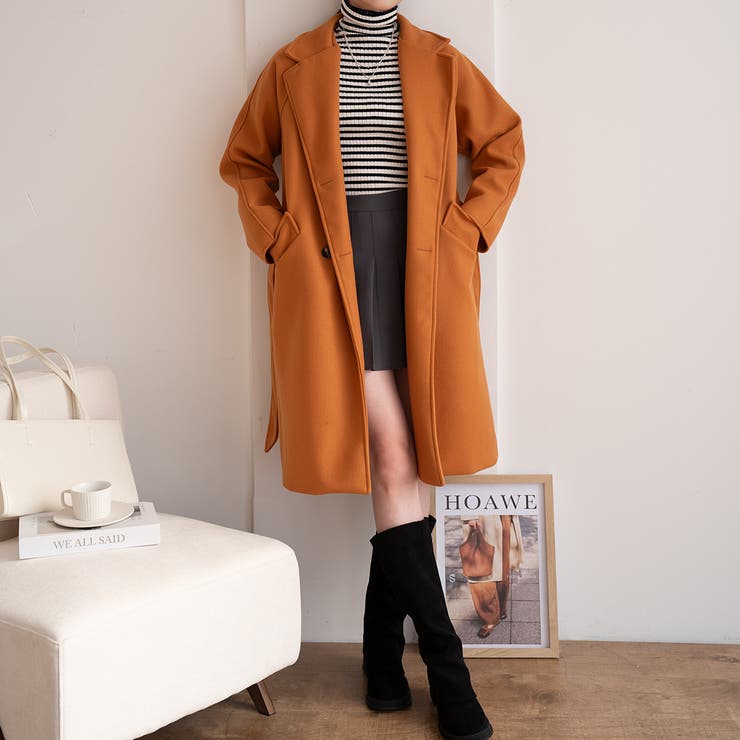 幅広いスタイリングにマッチするトレンチコート アウター コート | maison de LATIR | 詳細画像14 