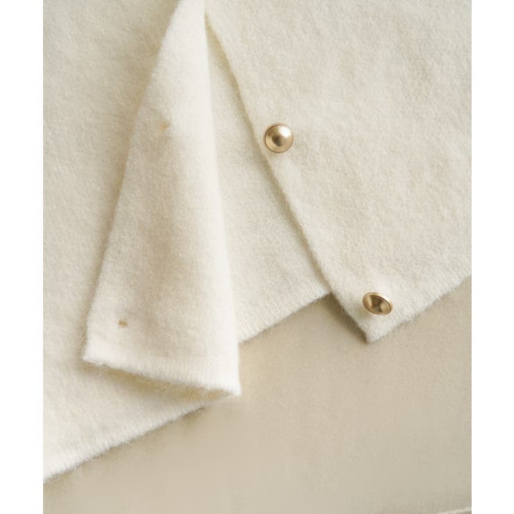 柔らかな生地でフレンチカジュアルを楽しめるノーカラーベスト トップス アウター | maison de LATIR | 詳細画像53 