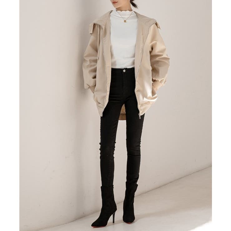 冬アウター お尻すっぽり体型カバー！スルッと羽織れるマウンテンパーカー ビッグジ… | maison de LATIR | 詳細画像17 