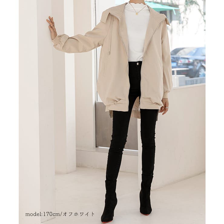 冬アウター お尻すっぽり体型カバー！スルッと羽織れるマウンテンパーカー ビッグジ… | maison de LATIR | 詳細画像20 