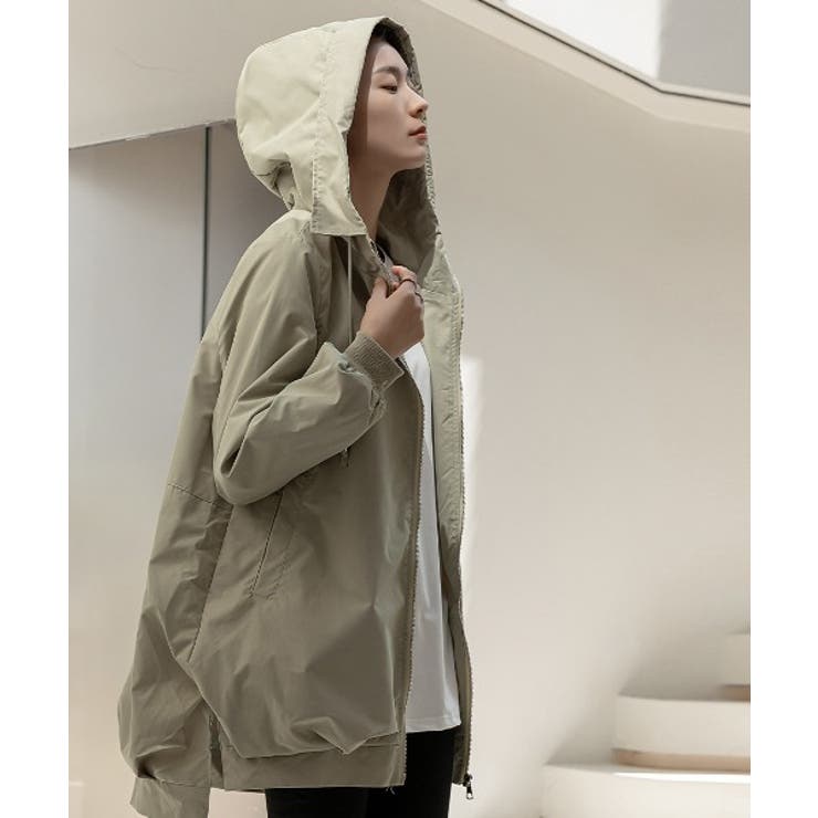 秋アウター お尻すっぽり体型カバー！スルッと羽織れる