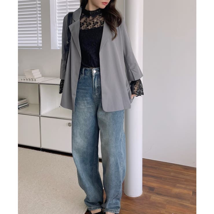 冬の冷房UV対策に◎シャツ感覚で羽織れる冬服にぴったりの薄手テーラードジャケット… | maison de LATIR | 詳細画像12 