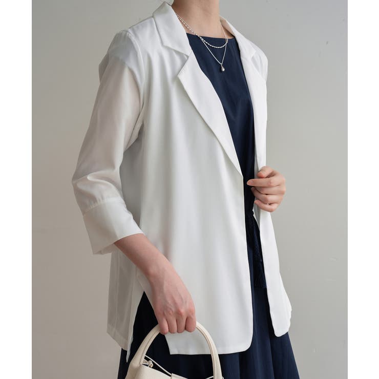 冬の冷房UV対策に◎シャツ感覚で羽織れる冬服にぴったりの薄手テーラードジャケット… | maison de LATIR | 詳細画像19 