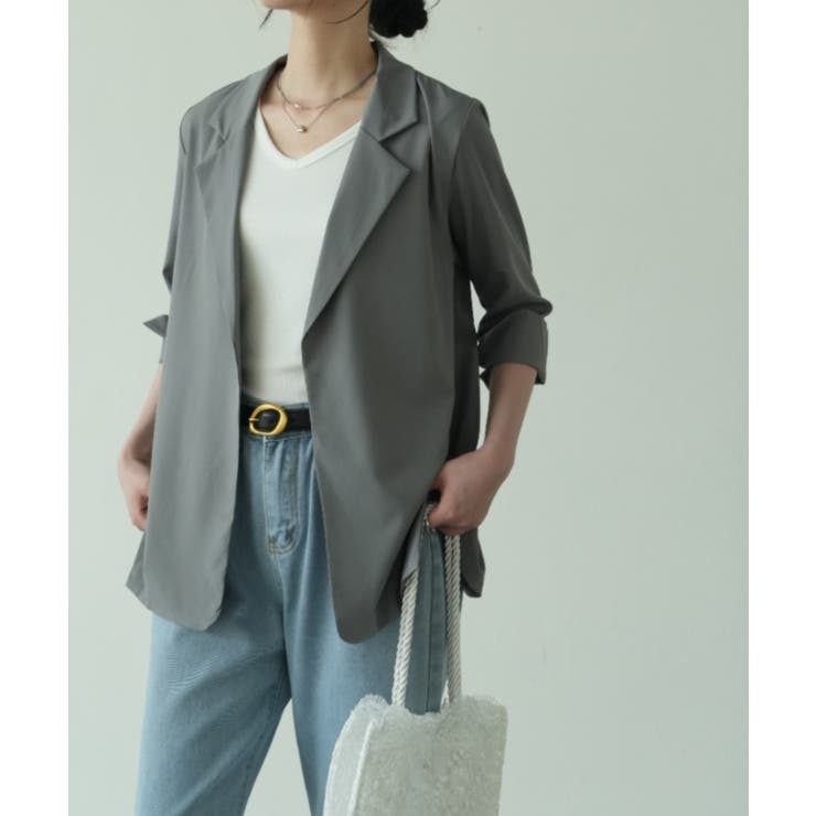 冬の冷房UV対策に◎シャツ感覚で羽織れる冬服にぴったりの薄手テーラードジャケット… | maison de LATIR | 詳細画像29 