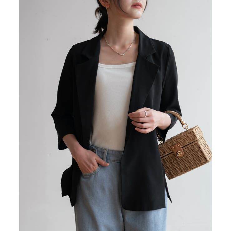 冬の冷房UV対策に◎シャツ感覚で羽織れる冬服にぴったりの薄手テーラードジャケット… | maison de LATIR | 詳細画像31 