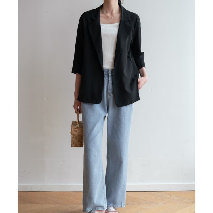 冬の冷房UV対策に◎シャツ感覚で羽織れる冬服にぴったりの薄手テーラードジャケット… | maison de LATIR | 詳細画像32 