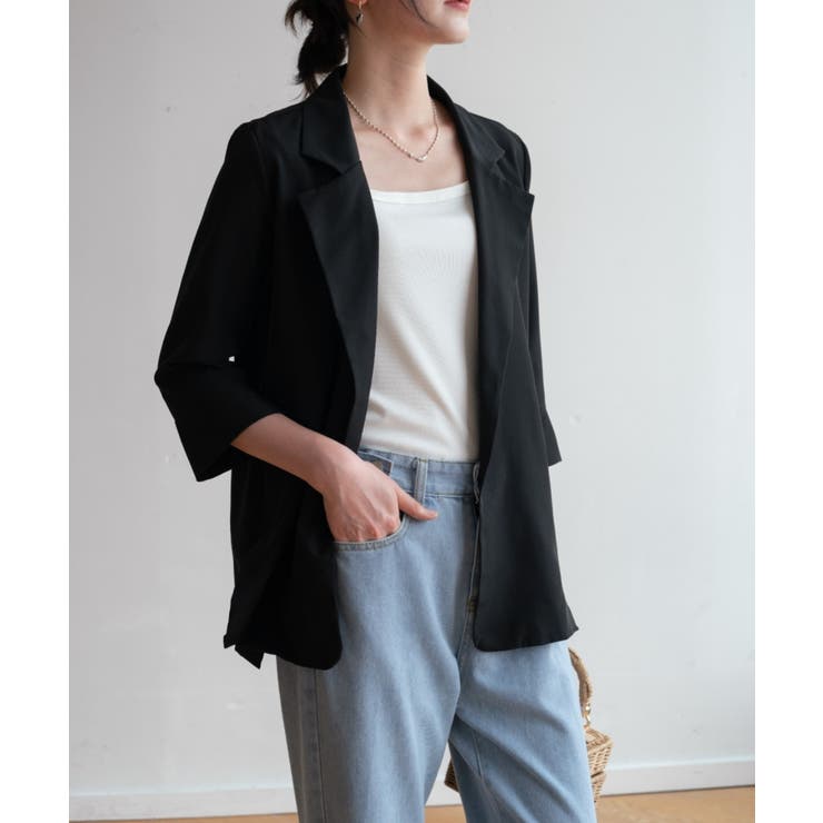 冬の冷房UV対策に◎シャツ感覚で羽織れる冬服にぴったりの薄手テーラードジャケット… | maison de LATIR | 詳細画像33 