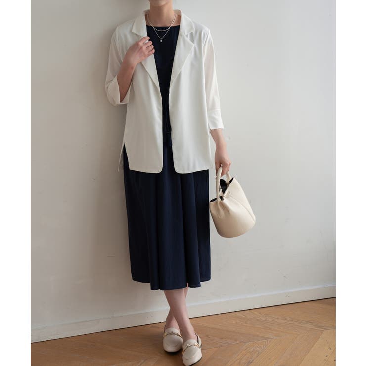 冬の冷房UV対策に◎シャツ感覚で羽織れる冬服にぴったりの薄手テーラードジャケット… | maison de LATIR | 詳細画像35 