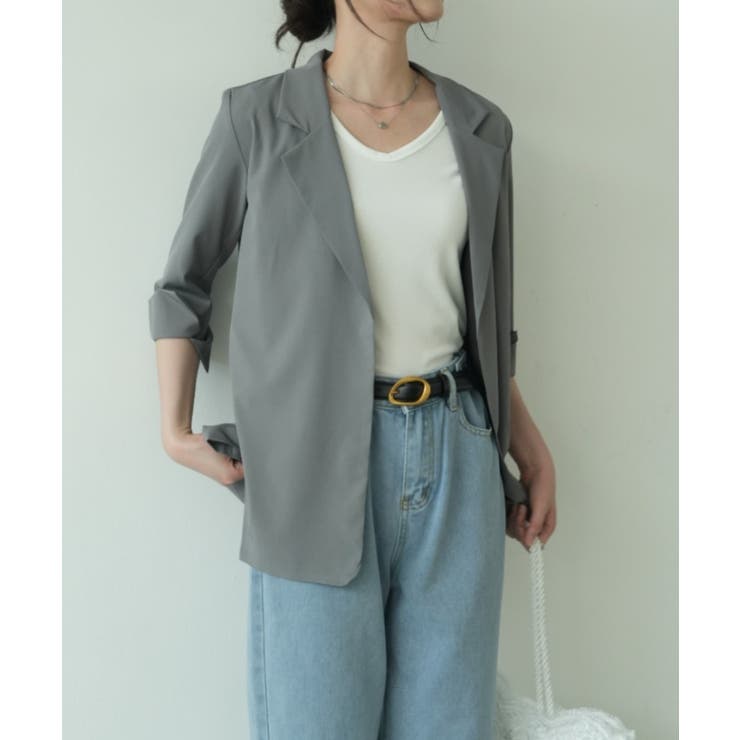 冬の冷房UV対策に◎シャツ感覚で羽織れる冬服にぴったりの薄手テーラードジャケット… | maison de LATIR | 詳細画像67 