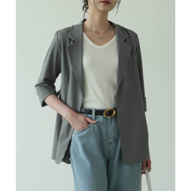 冬の冷房UV対策に◎シャツ感覚で羽織れる冬服にぴったりの薄手テーラードジャケット… | maison de LATIR | 詳細画像7 