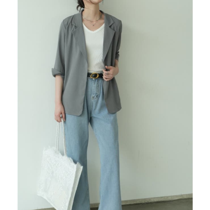 冬の冷房UV対策に◎シャツ感覚で羽織れる冬服にぴったりの薄手テーラードジャケット… | maison de LATIR | 詳細画像70 