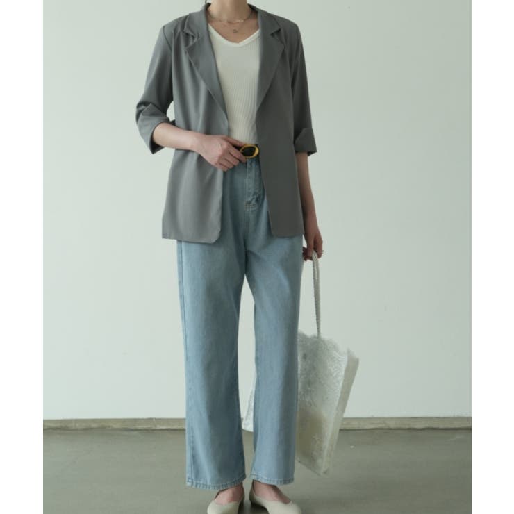 冬の冷房UV対策に◎シャツ感覚で羽織れる冬服にぴったりの薄手テーラードジャケット… | maison de LATIR | 詳細画像9 