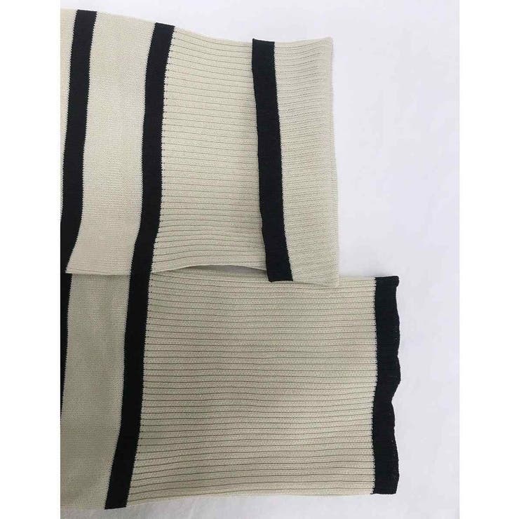 大人カジュアルなサイドスリットボーダーニット Aライン 体型カバー | maison de LATIR | 詳細画像20 