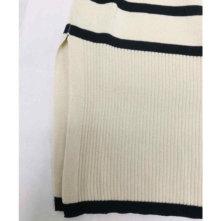 大人カジュアルなサイドスリットボーダーニット Aライン 体型カバー | maison de LATIR | 詳細画像22 