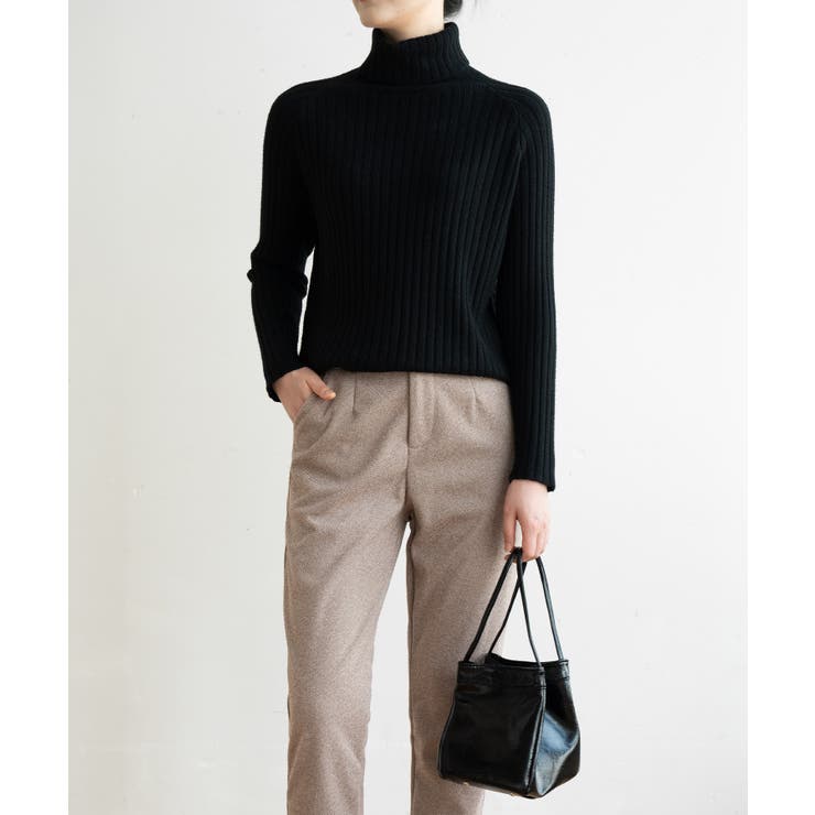 優しい質感タートルネックで暖か美シルエットリブニット シンプル韓国ファッション | maison de LATIR | 詳細画像10 