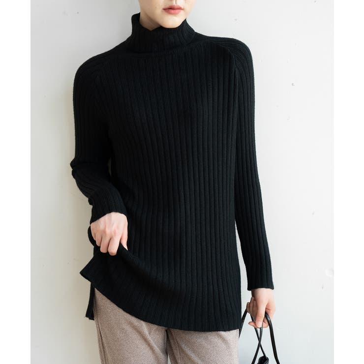 優しい質感タートルネックで暖か美シルエットリブニット シンプル韓国ファッション | maison de LATIR | 詳細画像16 