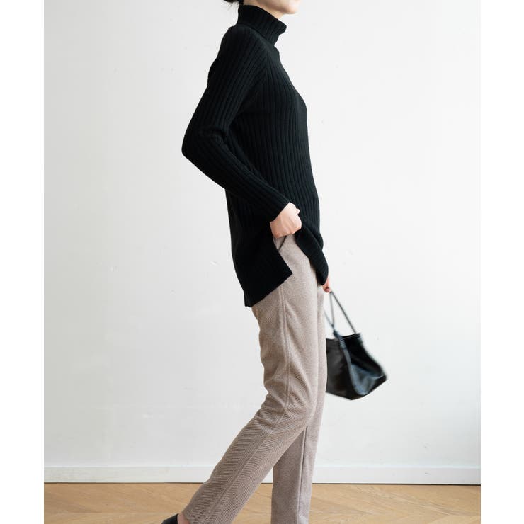優しい質感タートルネックで暖か美シルエットリブニット シンプル韓国ファッション | maison de LATIR | 詳細画像17 