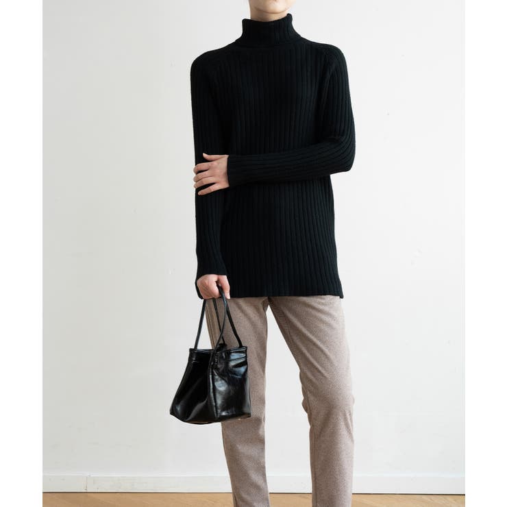 優しい質感タートルネックで暖か美シルエットリブニット シンプル韓国ファッション | maison de LATIR | 詳細画像23 