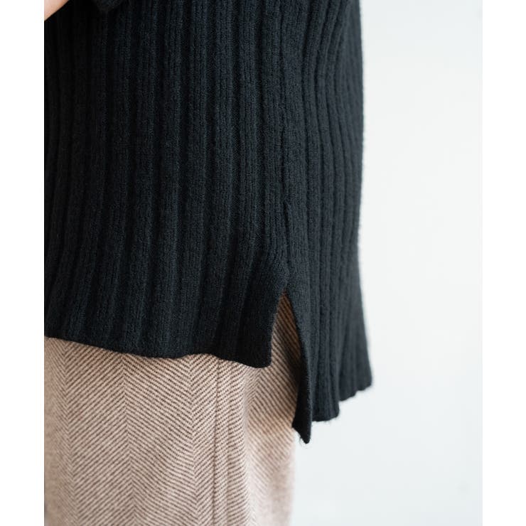 優しい質感タートルネックで暖か美シルエットリブニット シンプル韓国ファッション | maison de LATIR | 詳細画像26 