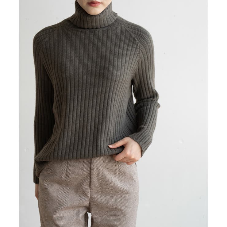 優しい質感タートルネックで暖か美シルエットリブニット シンプル韓国ファッション | maison de LATIR | 詳細画像29 