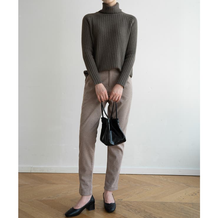 優しい質感タートルネックで暖か美シルエットリブニット シンプル韓国ファッション | maison de LATIR | 詳細画像31 