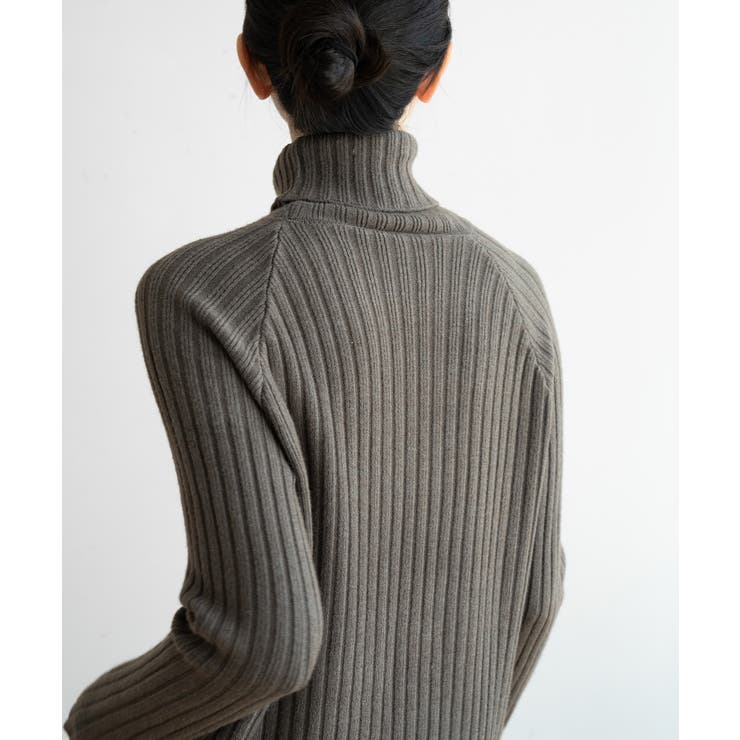 優しい質感タートルネックで暖か美シルエットリブニット シンプル韓国ファッション | maison de LATIR | 詳細画像33 