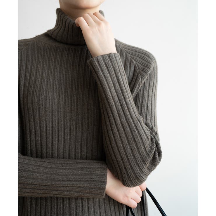 優しい質感タートルネックで暖か美シルエットリブニット シンプル韓国ファッション | maison de LATIR | 詳細画像36 