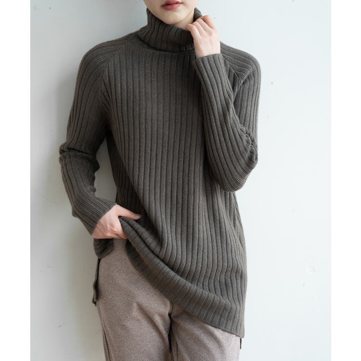 優しい質感タートルネックで暖か美シルエットリブニット シンプル韓国ファッション | maison de LATIR | 詳細画像41 