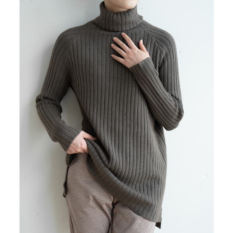 優しい質感タートルネックで暖か美シルエットリブニット シンプル韓国ファッション | maison de LATIR | 詳細画像42 