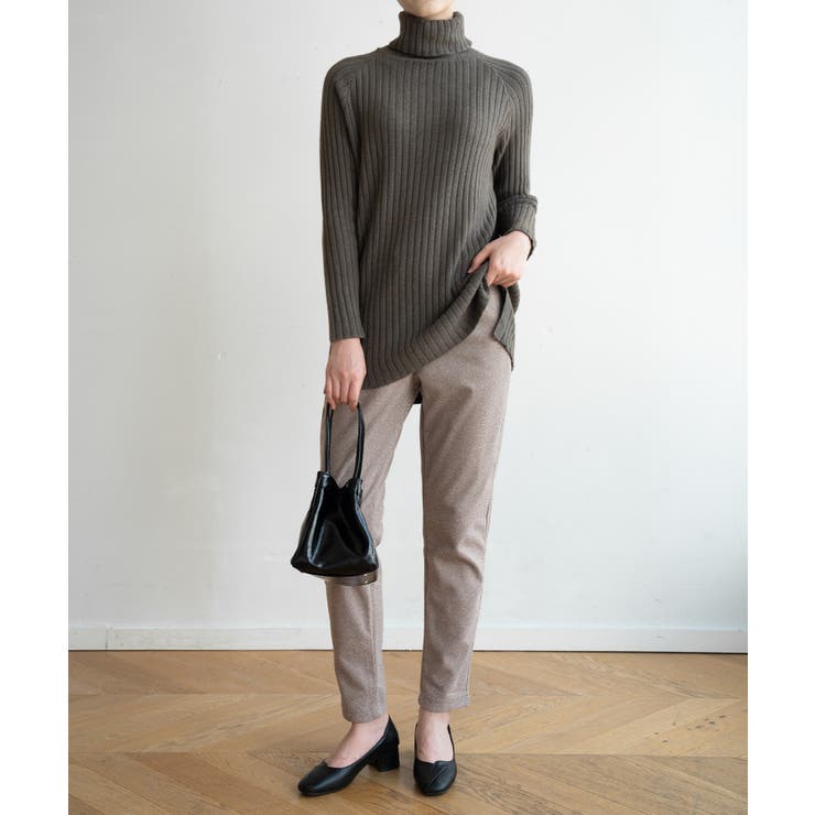 優しい質感タートルネックで暖か美シルエットリブニット シンプル韓国ファッション | maison de LATIR | 詳細画像43 