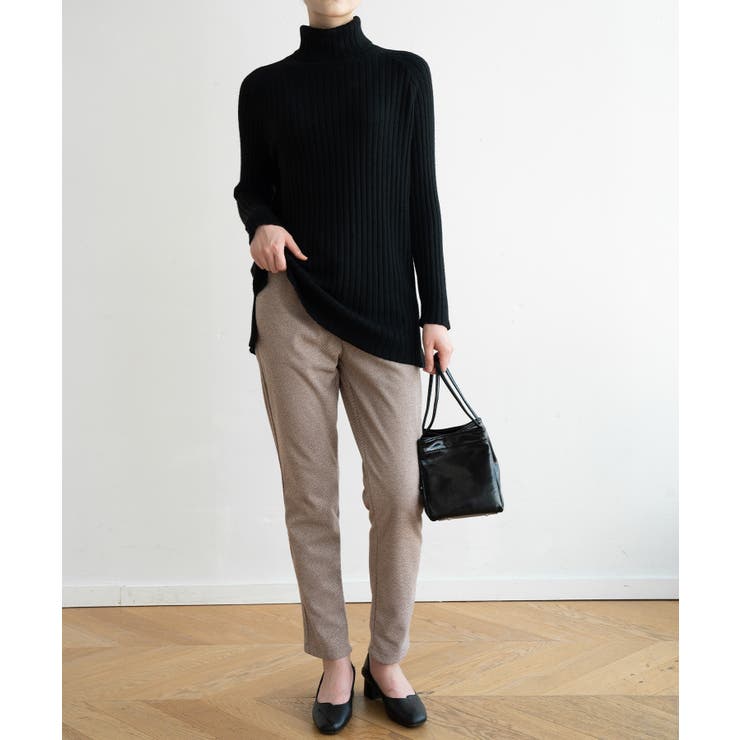 優しい質感タートルネックで暖か美シルエットリブニット シンプル韓国ファッション | maison de LATIR | 詳細画像5 