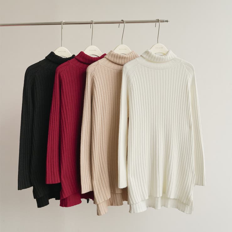 優しい質感タートルネックで暖か美シルエットリブニット シンプル韓国ファッション | maison de LATIR | 詳細画像63 