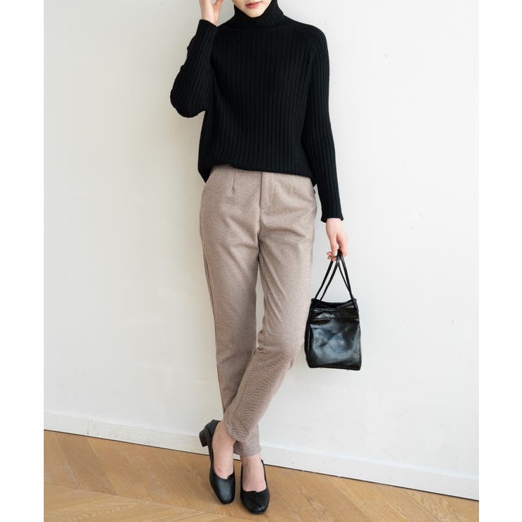 優しい質感タートルネックで暖か美シルエットリブニット シンプル韓国ファッション | maison de LATIR | 詳細画像7 