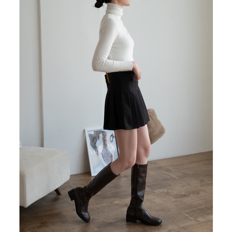 程よいフィット感が上品なハイネックニット タートルネック 春ニット | maison de LATIR | 詳細画像22 